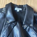 We Wore What  FAUX LEATHER BUTTON DOWN Photo 1