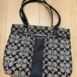 Coach Black and Gray Women's shoulder Bag Photo 0