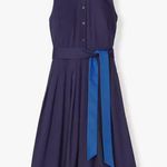 Kate Spade  NWT | Squid Ink Cotton Poplin Colorblock Shirt Dress | XXS Photo 4