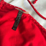 Black Poppy  Polka Dot Ruffle Triangle Bikini Top Photo 9