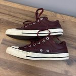 Converse  All Star High Street Ox Leather Burgundy Shoes Sneakers Photo 9