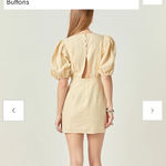 English Factory  yellow puff sleeve mini dress Photo 2