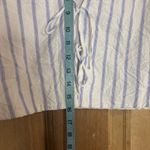 ZARA  women’s White and Blue Striped Women's Top size M Photo 3