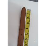 Black Crocodile Embossed Leather Belt with Gold Buckle Women's Size M Size M Photo 4