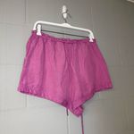 Free People NWT  Mirella Cinched Short in Pink Plum Women’s Sz Small Linen Blend Photo 7