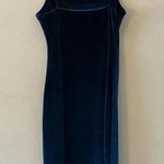 Dance & Marvel midnight blue velvet midi dress with spaghetti straps size medium Photo 4