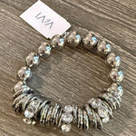 ViVI Silver and Crystal Charm Bracelet Photo 0