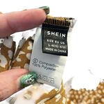 SheIn short scalloped sleeve Cheetah print lightweight flowy blouse Photo 4