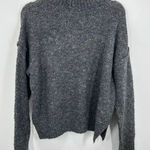 Blu Pepper  Gray Knit‎ Mockneck Sweater Women's Small Casual Winter Chunky Knit Photo 0