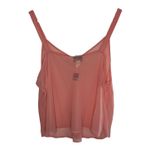 Avenue  Blouse 30/32 Sheer Peach Thin Straps New Photo 7