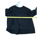 Proenza Schouler Proenza Scharler Metal Chiffon Embroidery top Size 4 Black Photo 2