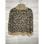 Rachel Zoe Cowl Neck Sweater Woman's Animals Print Black Camel Brown Small Photo 4