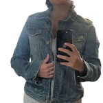 Eddie Bauer  blue jeans denim cotton jacket long sleeve with pockets size small Photo 7