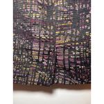 Ann Taylor Petites 0P Purple Black Colorful Tweed Pencil Skirt Back Zip Slit Photo 3