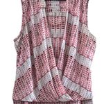 Alfani (R) Plus Size Womens Sleeveless Wrap Top 24W Pink Lightweight Flowy EUC Photo 0