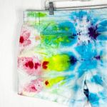 Crown & Ivy Crown Ivy Plus Size 16 Shorts Rainbow Bright Tie Dye Handmade Cotton 5 Inch 1399 Photo 4