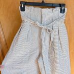 Club Monaco  Paperbag Waist Striped Cropped Pants Size 00 Photo 3