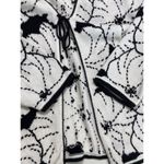 Christopher & Banks Hand Embroidered Ramie Tie Front Cardigan Sweater Size Large Photo 4