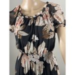 Enfocus Studio En Focus Size 8 Woman's‎ Black Multicolor print Dress Photo 6