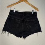 AGOLDE  Parker Distressed Cutoff Denim Shorts Size 27 Zero Black Wash Photo 5