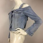 GRLFRND  Off The Shoulder Denim Top Photo 10