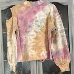525 America  Tie-Dye Sweatshirt in Pink, Tan, and Cream Photo 1
