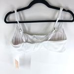 ANDIE  Swim The Havana Rib Bikini Top Removable Cups White L Photo 4