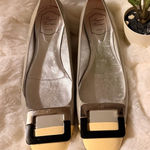 Roger Vivier Silver and Black Flats Green Size 10 Photo 0