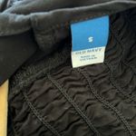 Old Navy Smocked Ruffle Midi Dress Black Short Sleeve Size Small Photo 6