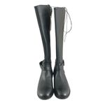 Universal Threads Universal Thread Womens Wendy Boots Knee High Faux Leather Zipper Black Size 7 Photo 2