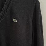 Lacoste  Women’s Classic Black V-Neck Cashmere Blend Sweater Photo 6
