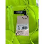 Missguided  Women's Bodycon Mini Dress Slim Strap Size 2 Neon Green Summer Photo 2