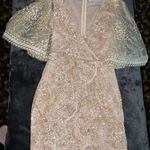 Hello Molly Evening Sun Dress in Champagne Photo 5