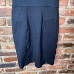 BCBGMAXAZRIA  Black Sleeveless Cowl Neck Little Mini Dress Women's Size 6 Photo 2