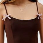 Motel Rocks Motel Calilia Bow Mini Dress. Size Large Photo 2