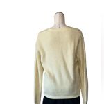 ZARA NWOT Light Yellow V Neck Button Front Long Sleeve Wool Blend Cardigan M Photo 3