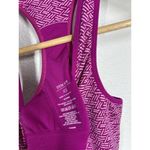 Title Nine  Racerback Tank Top XS Shelf Bra Magenta White Photo 1