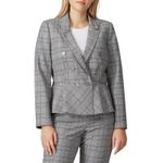 Rebecca Taylor Plaid Wool Blend Peplum Blazer Size 2 New with Tags Photo 6