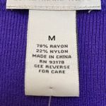 Carmen Marc Valvo Purple beaded neckline sweater Photo 4