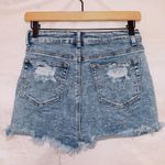 Blue Savvy Light Wash Denim High Waisted Frayed Hem Cut Off Jean Shorts 9.29 Photo 4