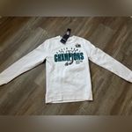 Fanatics Philadelphia Eagles Sweatshirt Crewneck Pullover Fleece White Green Size XS S Photo 2
