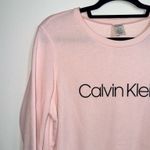 Calvin Klein  Light Pink Logo Sweatshirt Soft Lounge Sleepwear Photo 2