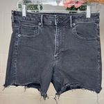 American Eagle Super Highrise Shortie Black Denim Photo 0