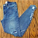 We The Free  Skinny Jeans Womens 25 Medium Wash Denim Distressed Ankle Jeans Photo 2