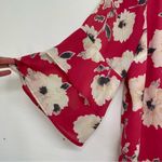 Skies Are Blue  Urban Outfitters Pink Floral Bell Sleeve Blouse Womens 1X Shirt Photo 1