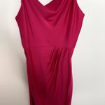 Ted Baker  Tilliey Cowl Neck Sleeveless Dress In Bright Fuschia Pink US 14 or 6 Photo 7
