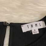 THML knit top with semi sheer wide eyelash sleeves S Photo 3