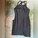 CDC Wear Vintage 90s CDC strappy satin trim black maxi evening dress, size 8 Photo 13