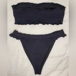 Ris-k Prowl Top & Horizon Bottom Ruffle Bikini, Black, Size S, NWOT Photo 5