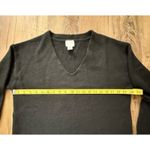 H&M  Sweater Womens Size XS Black V-Neck Pullover Poly, Wool Blend GUC Photo 2